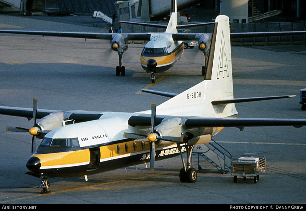 Aircraft Photo of G-BDDH | Fokker F27-200 Friendship | Air Anglia | AirHistory.net #217010