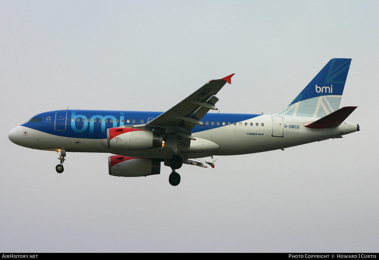 Aircraft Photo of G-DBCD | Airbus A319-131 | BMI - British Midland International | AirHistory.net #217026