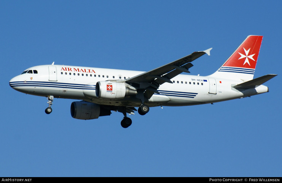 Aircraft Photo of 9H-AEH | Airbus A319-111 | Air Malta | AirHistory.net #217083