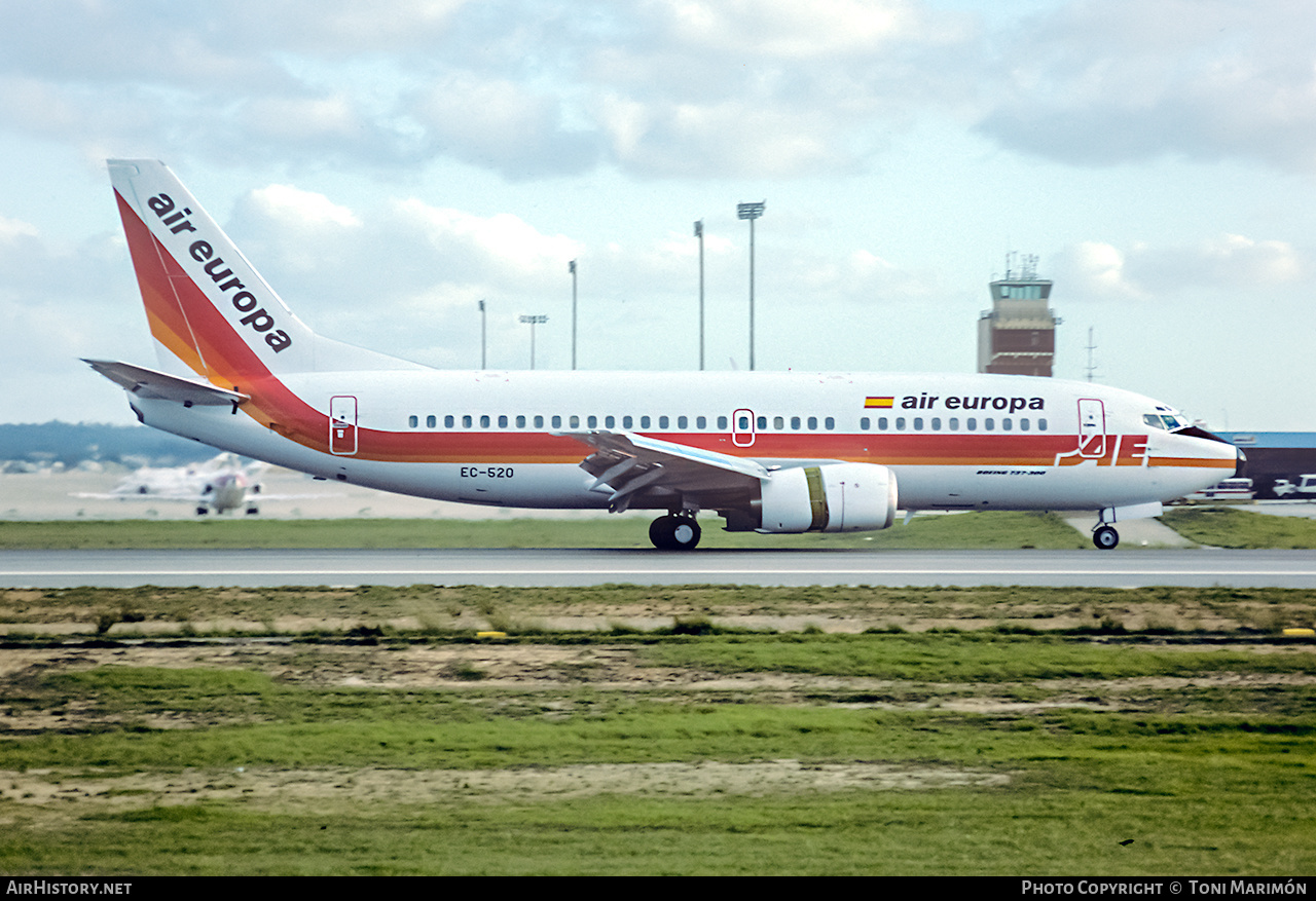 Aircraft Photo of EC-520 | Boeing 737-3Q8 | Air Europa | AirHistory.net #217114