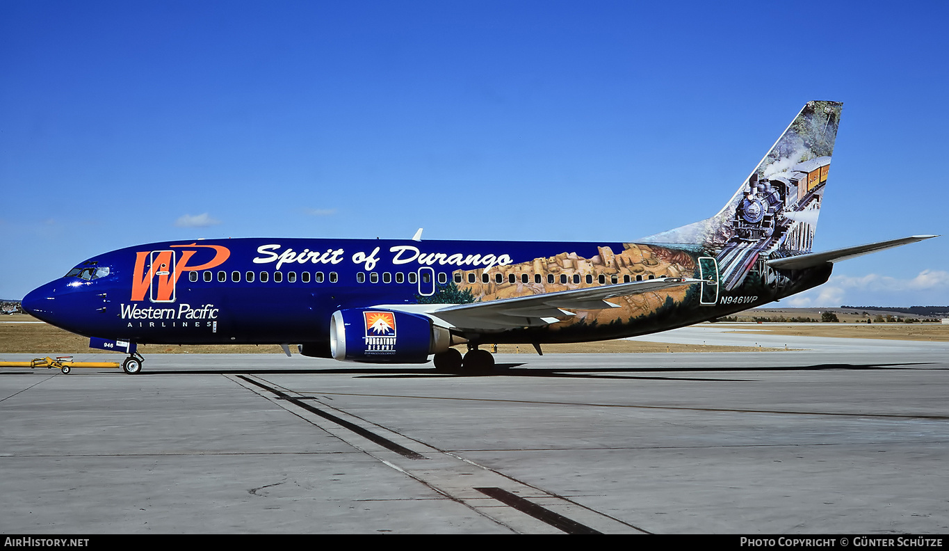 Aircraft Photo of N946WP | Boeing 737-317 | Western Pacific Airlines | AirHistory.net #217132