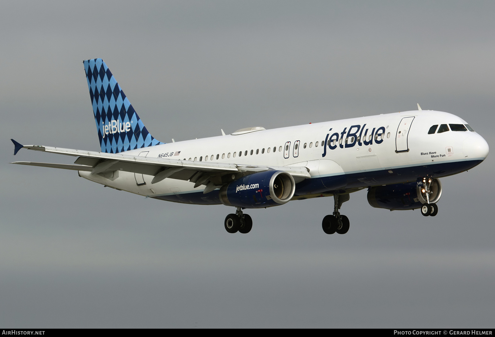 Aircraft Photo of N645JB | Airbus A320-232 | JetBlue Airways | AirHistory.net #217151