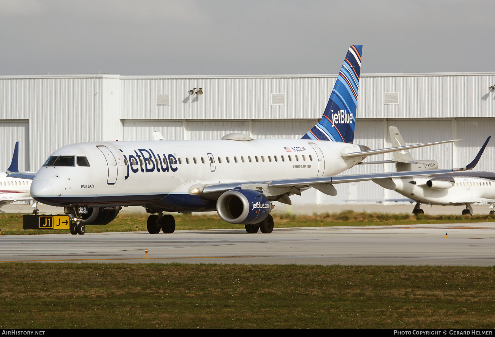 Aircraft Photo of N353JB | Embraer 190AR (ERJ-190-100IGW) | JetBlue Airways | AirHistory.net #217175