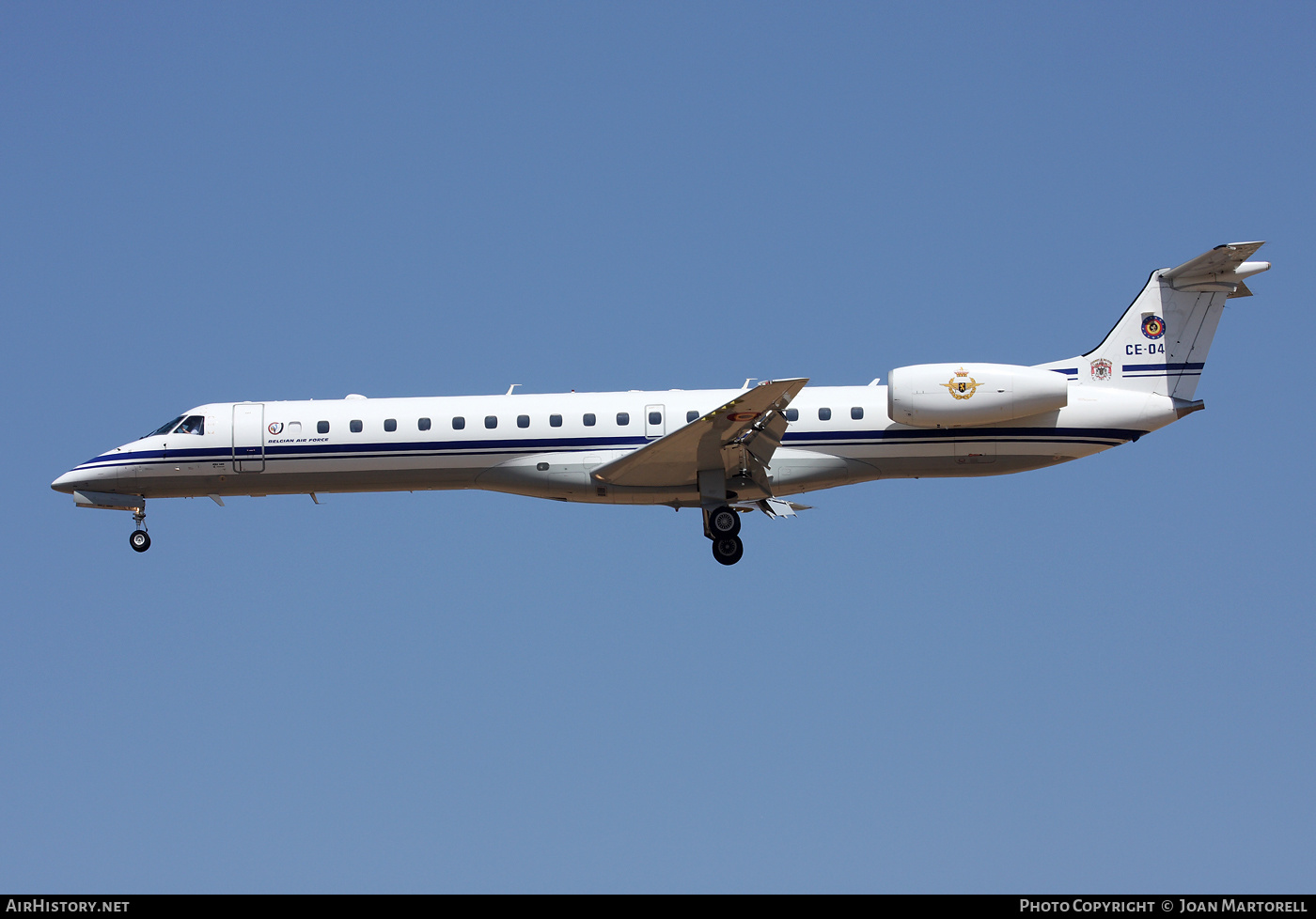 Aircraft Photo of CE-04 | Embraer ERJ-145LR (EMB-145LR) | Belgium - Air Force | AirHistory.net #217196