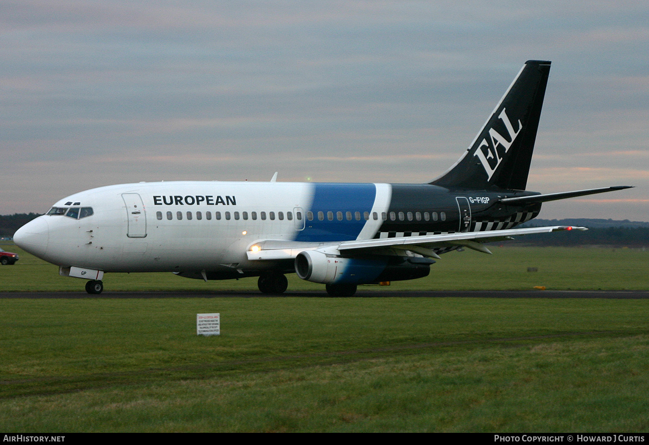 Aircraft Photo of G-FIGP | Boeing 737-2E7/Adv | European Aircharter - EAL/EAC | AirHistory.net #217199