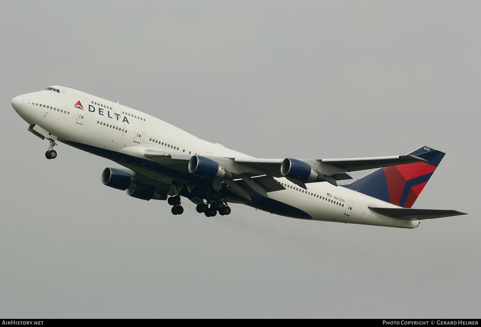 Aircraft Photo of N672US | Boeing 747-451 | Delta Air Lines | AirHistory.net #217203