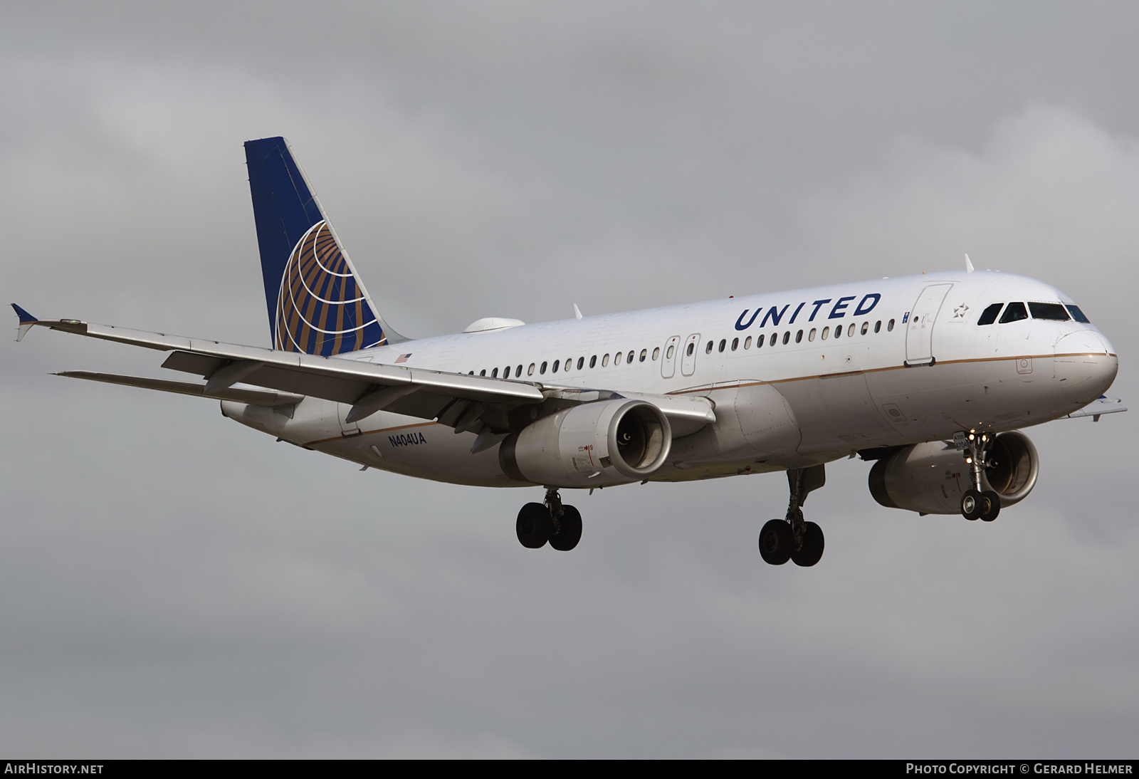 Aircraft Photo of N404UA | Airbus A320-232 | United Airlines | AirHistory.net #217262