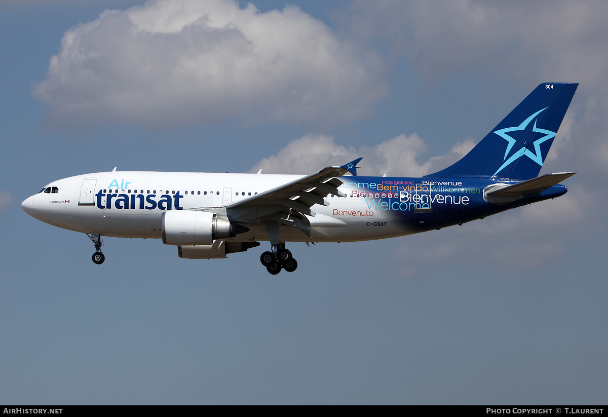 Aircraft Photo of C-GSAT | Airbus A310-308 | Air Transat | AirHistory.net #217275