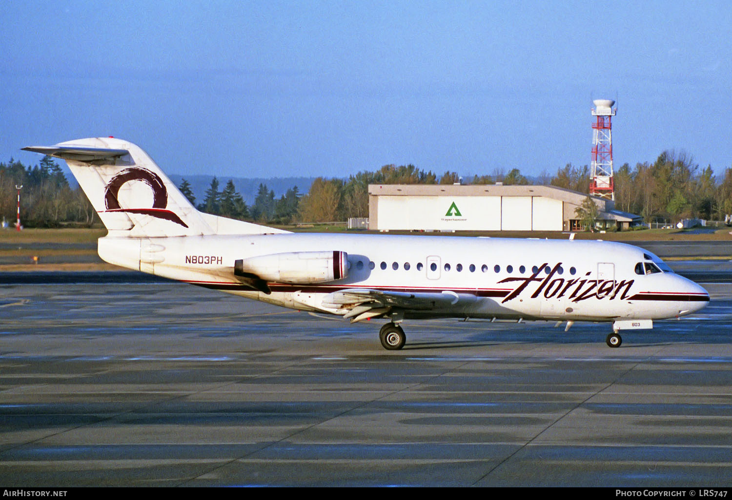 Aircraft Photo of N803PH | Fokker F28-1000 Fellowship | Horizon Air | AirHistory.net #217308