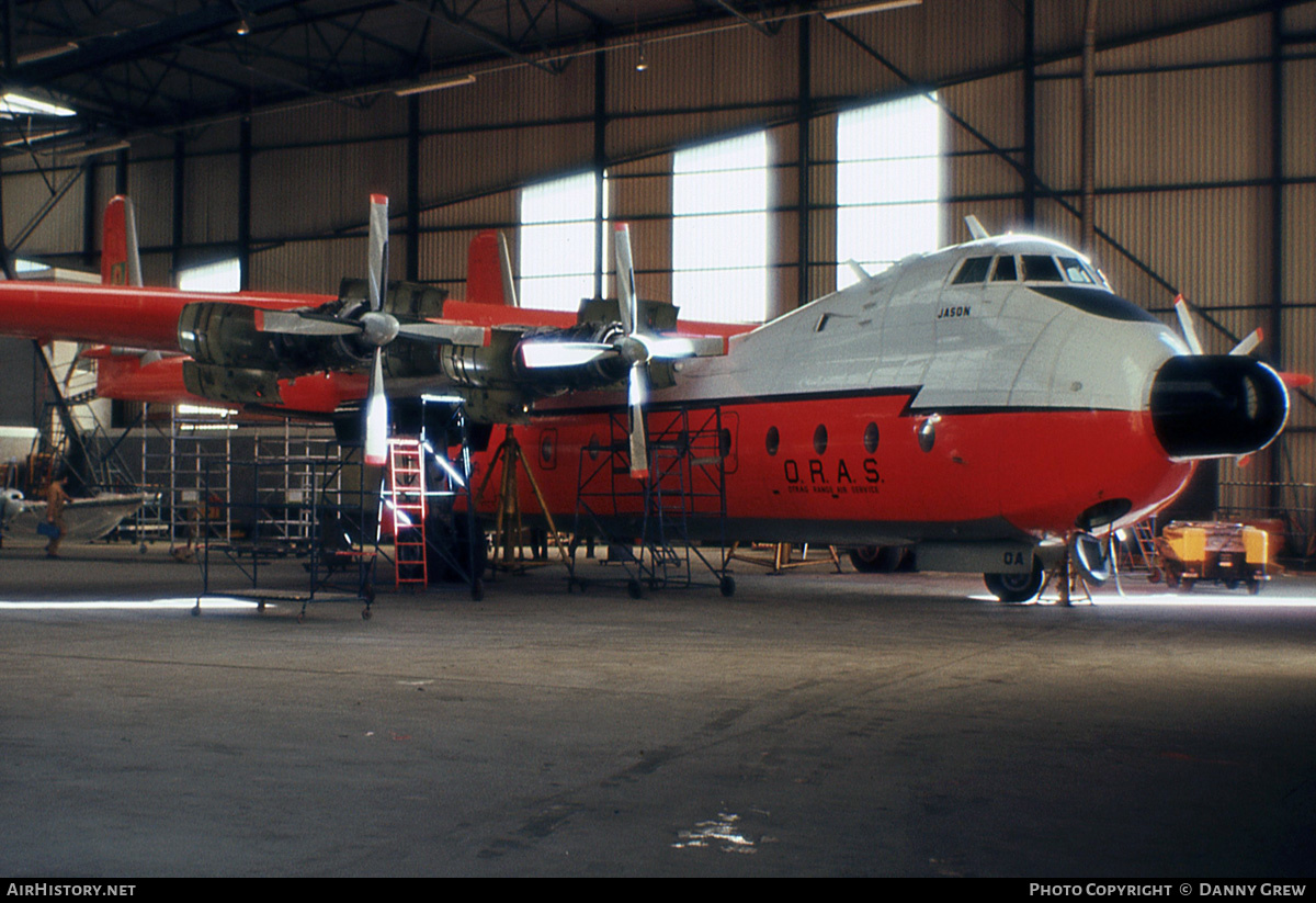 Aircraft Photo of 9Q-COA | Armstrong Whitworth AW-660 Argosy T.2 | ORAS - OTRAG Range Air Services | AirHistory.net #217311