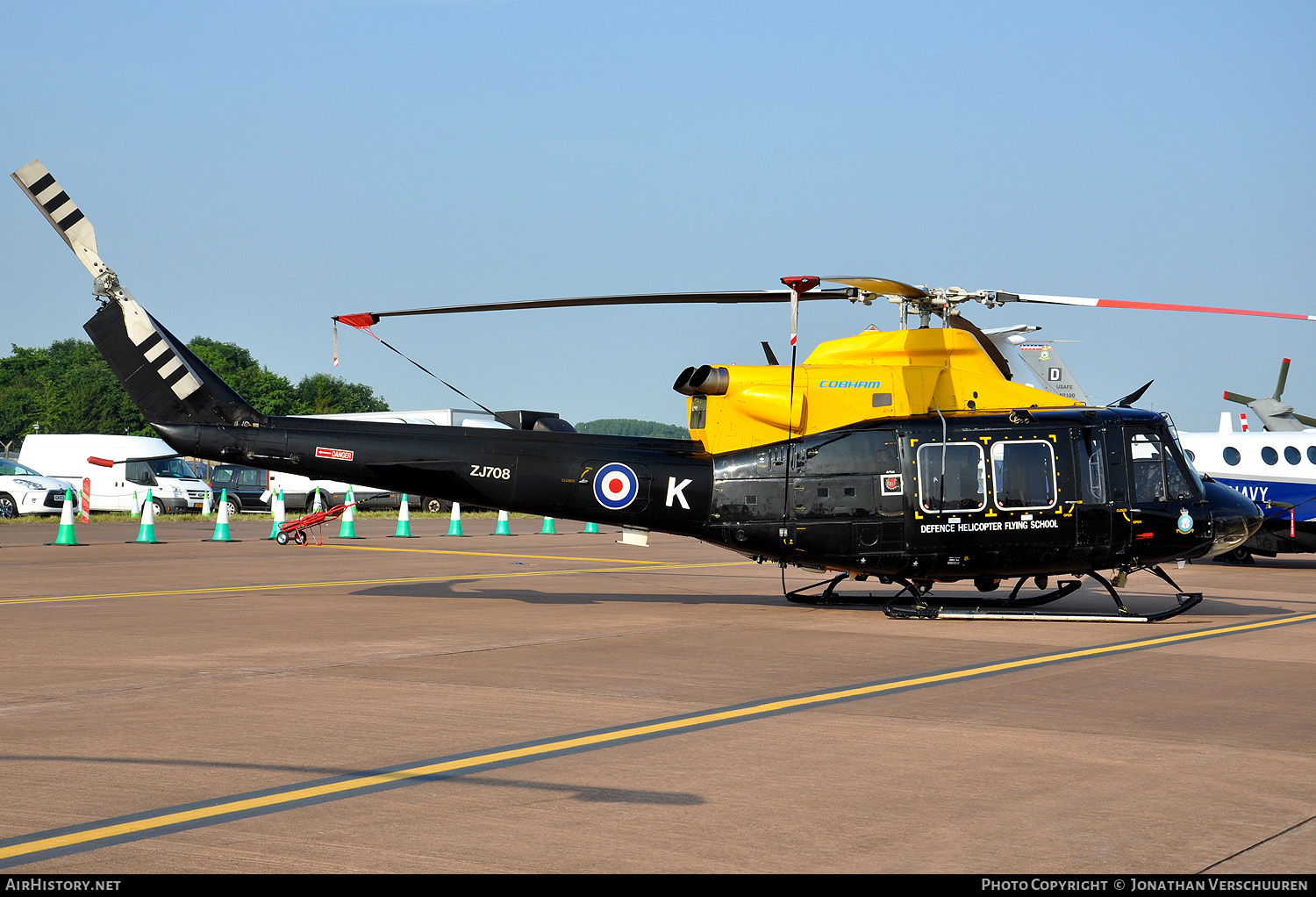 Aircraft Photo of ZJ708 | Bell 412EP Griffin HT1 | UK - Air Force | AirHistory.net #217312