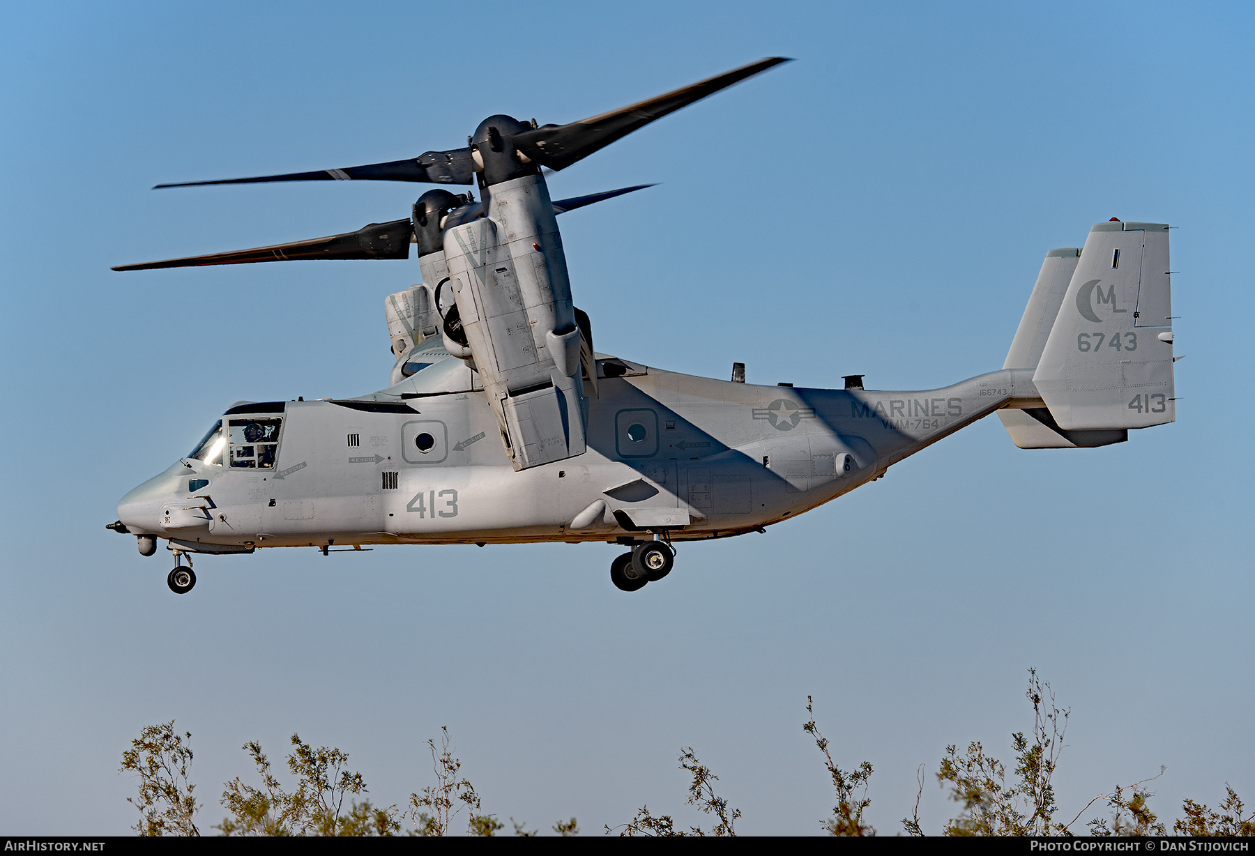 Aircraft Photo of 166743 / 6743 | Bell-Boeing MV-22B Osprey | USA - Marines | AirHistory.net #217318