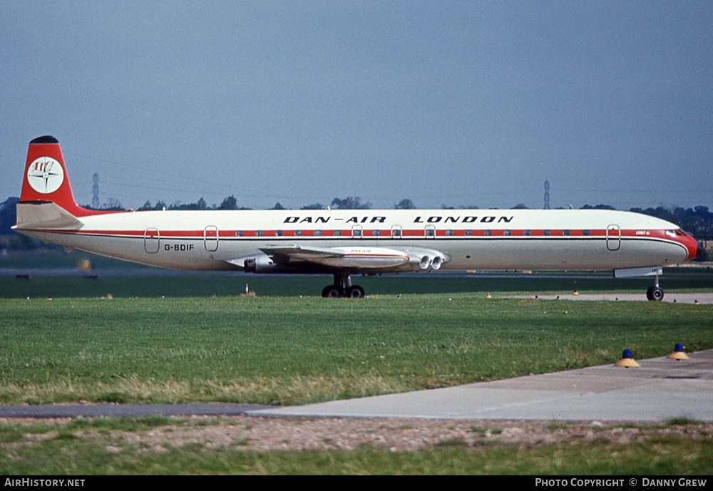 Aircraft Photo of G-BDIF | De Havilland D.H. 106 Comet 4C | Dan-Air London | AirHistory.net #217319