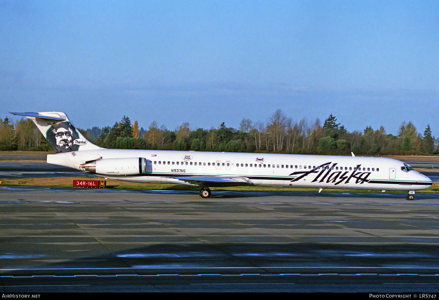 Aircraft Photo of N937AS | McDonnell Douglas MD-83 (DC-9-83) | Alaska Airlines | AirHistory.net #217378