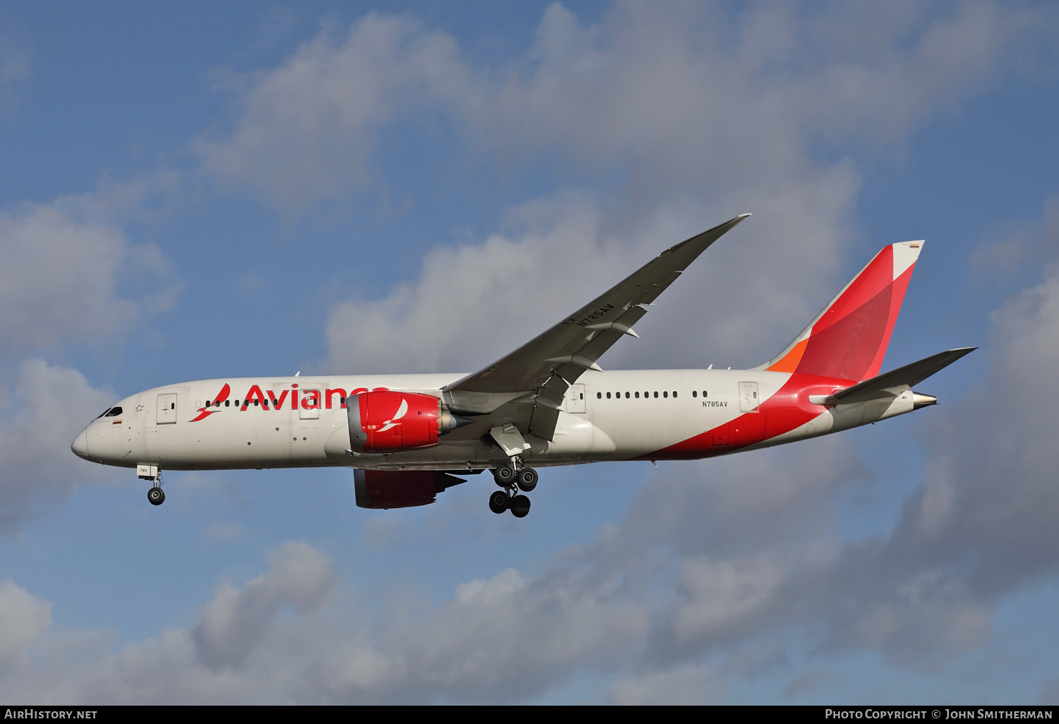 Aircraft Photo of N785AV | Boeing 787-8 Dreamliner | Avianca | AirHistory.net #217396