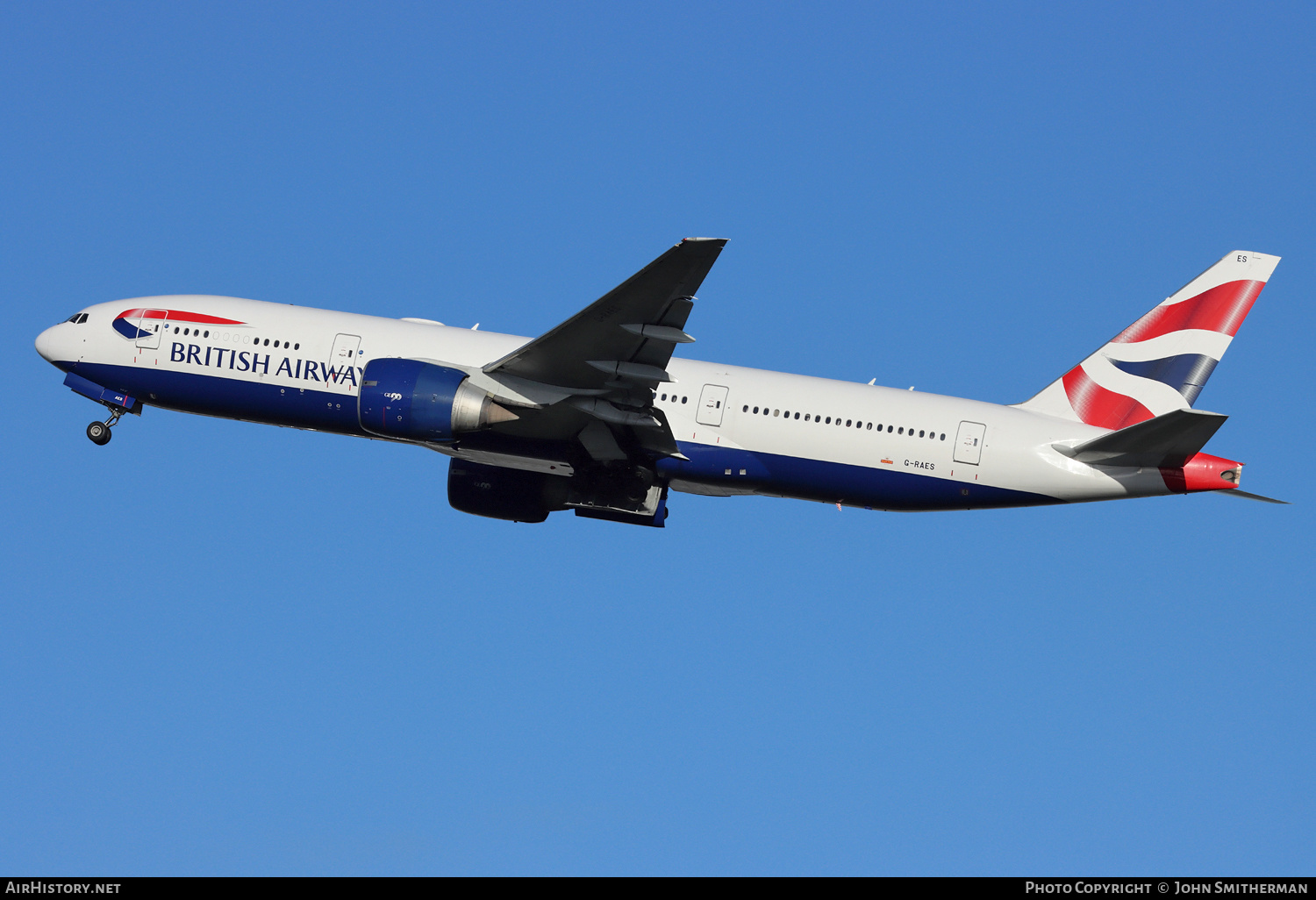 Aircraft Photo of G-RAES | Boeing 777-236/ER | British Airways | AirHistory.net #217416