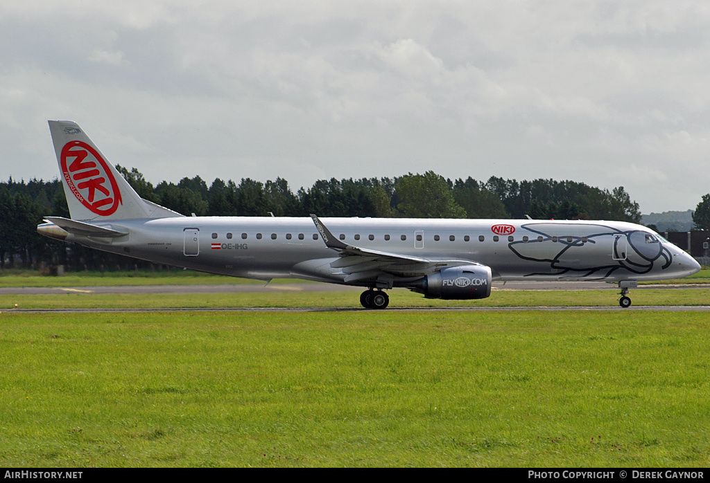 Aircraft Photo of OE-IHG | Embraer 190LR (ERJ-190-100LR) | Niki | AirHistory.net #217441