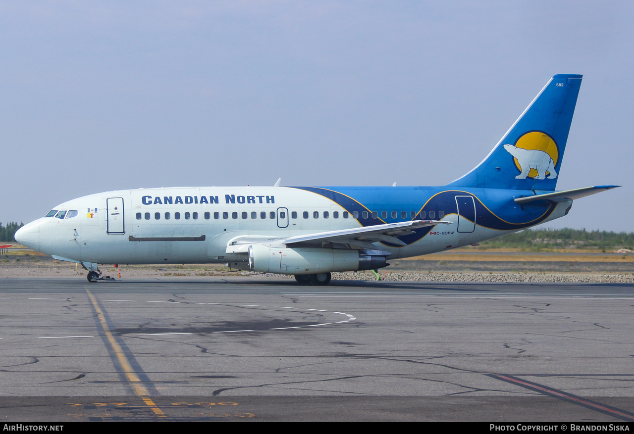 Aircraft Photo of C-GOPW | Boeing 737-275C/Adv | Canadian North | AirHistory.net #217452