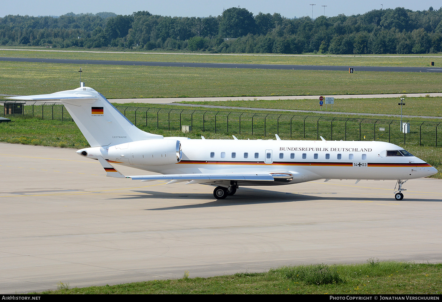 Aircraft Photo of 1403 | Bombardier Global 5000 (BD-700-1A11) | Germany - Air Force | AirHistory.net #217458