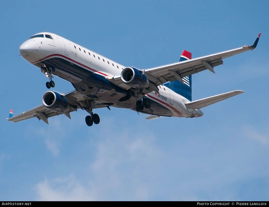 Aircraft Photo of N112HQ | Embraer 175SU (ERJ-170-200SU) | US Airways Express | AirHistory.net #217472