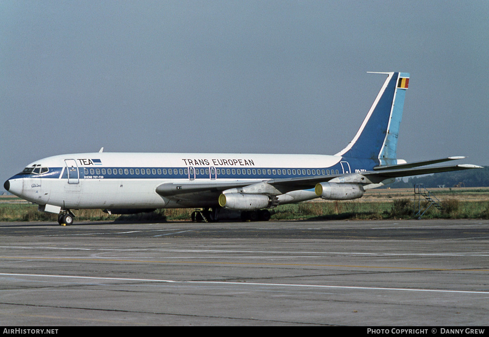 Aircraft Photo of OO-TEA | Boeing 720-025 | TEA - Trans European Airways | AirHistory.net #217489