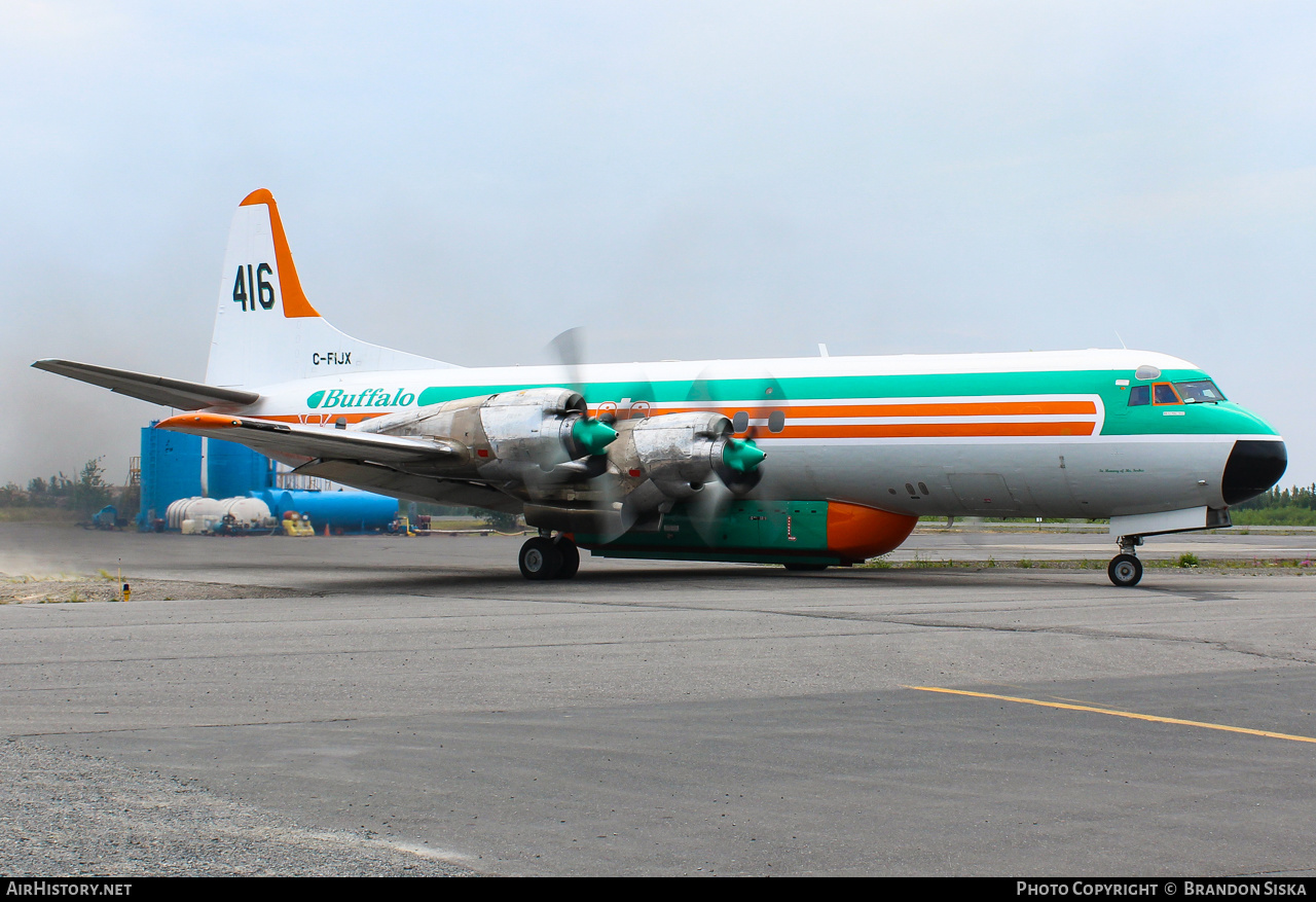 Aircraft Photo of C-FIJX | Lockheed L-188C(AT) Electra | Buffalo Airways | AirHistory.net #217495