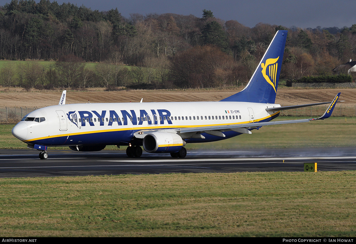 Aircraft Photo of EI-EMK | Boeing 737-8AS | Ryanair | AirHistory.net #217512