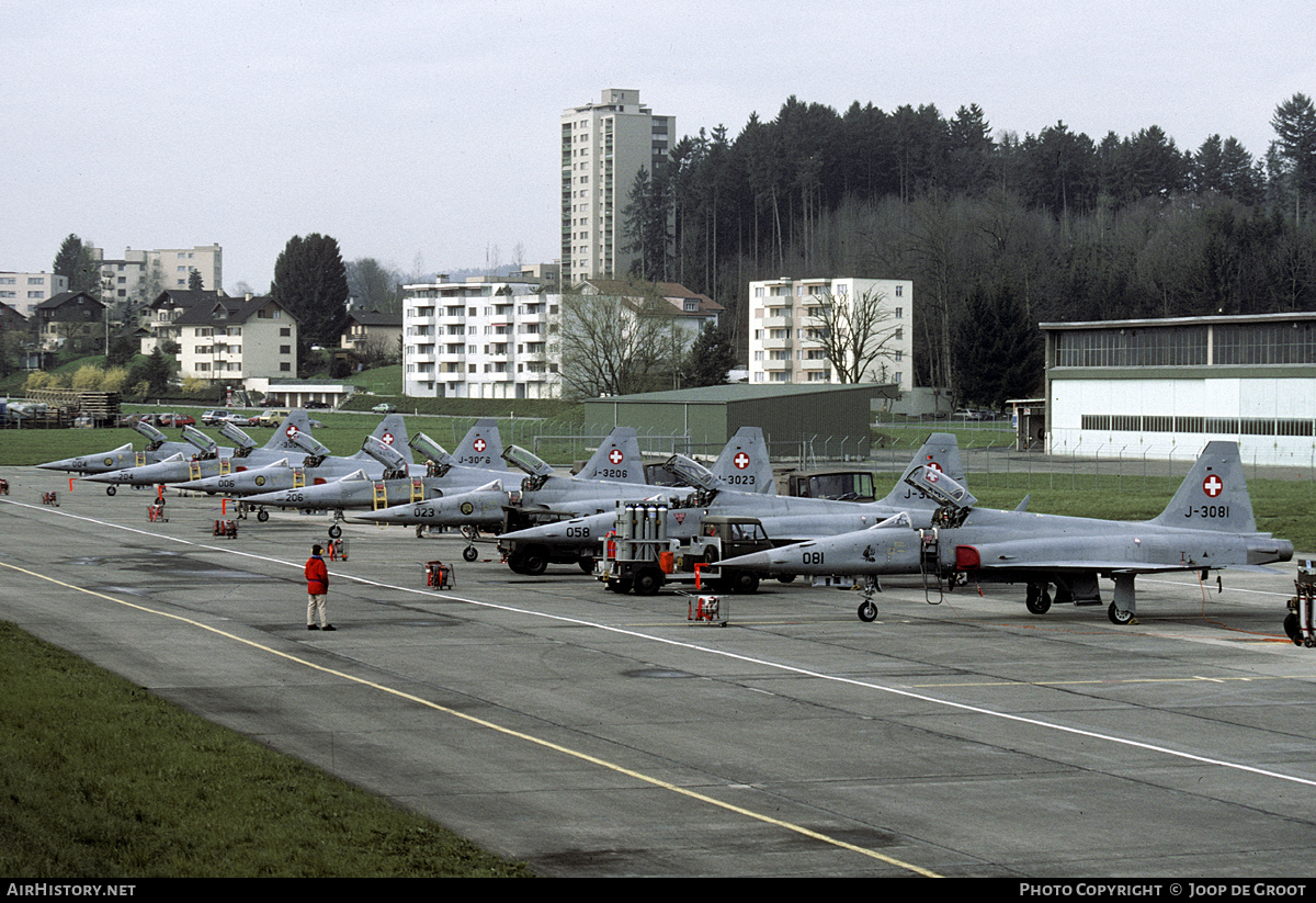 Aircraft Photo of J-3081 | Northrop F-5E Tiger II | Switzerland - Air Force | AirHistory.net #217539