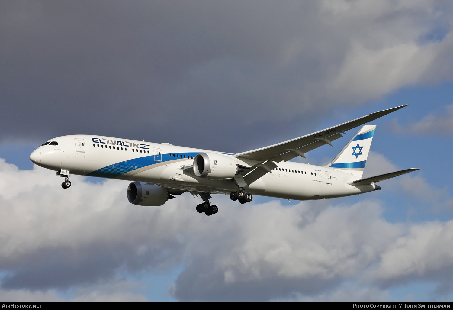 Aircraft Photo of 4X-EDI | Boeing 787-9 Dreamliner | El Al Israel Airlines | AirHistory.net #217540