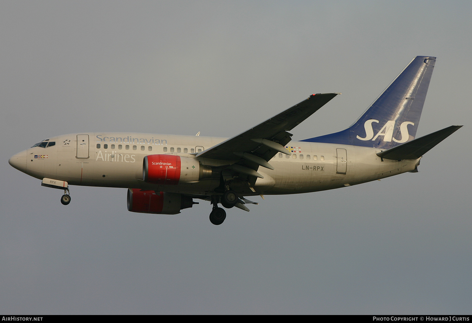 Aircraft Photo of LN-RPX | Boeing 737-683 | Scandinavian Airlines - SAS | AirHistory.net #217565