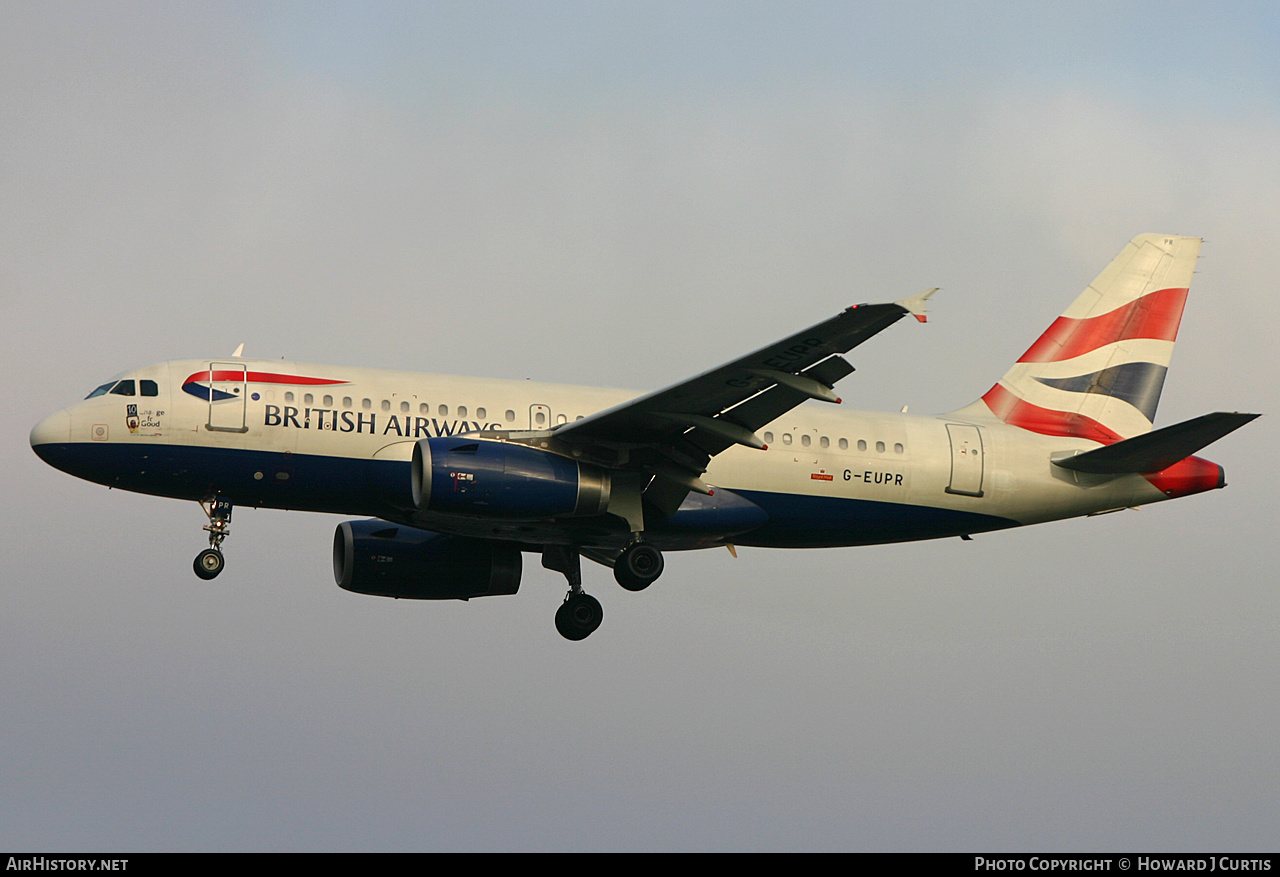 Aircraft Photo of G-EUPR | Airbus A319-131 | British Airways | AirHistory.net #217577