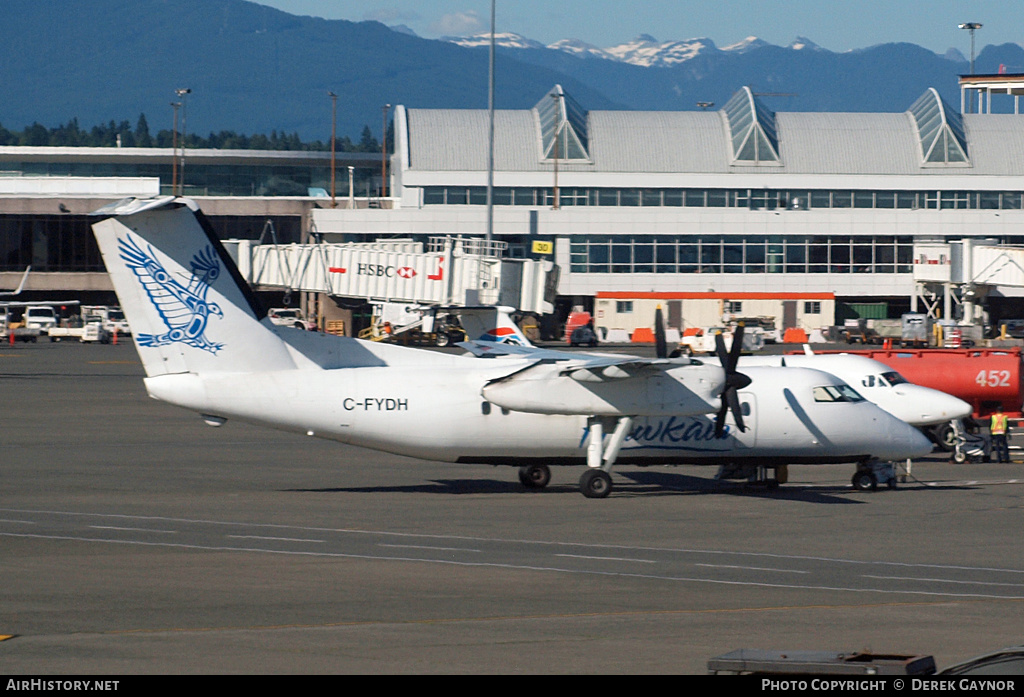 Aircraft Photo of C-FYDH | De Havilland Canada DHC-8-102 Dash 8 | Hawkair Aviation Services | AirHistory.net #217606