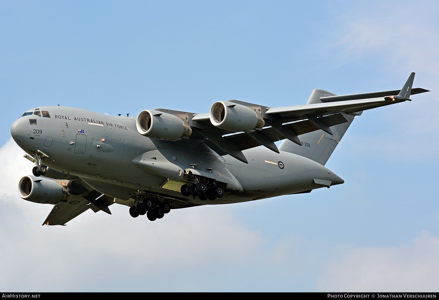 Aircraft Photo of A41-209 | Boeing C-17A Globemaster III | Australia - Air Force | AirHistory.net #217660