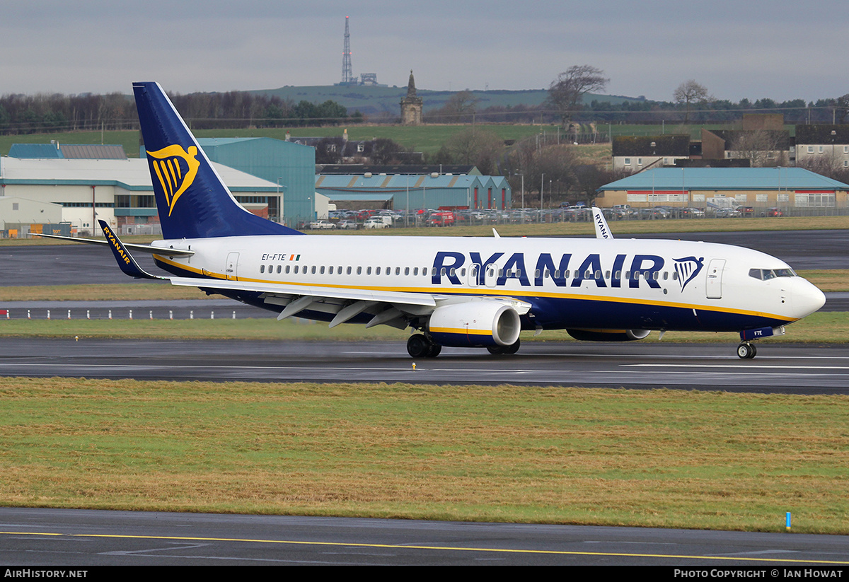 Aircraft Photo of EI-FTE | Boeing 737-800 | Ryanair | AirHistory.net #217664