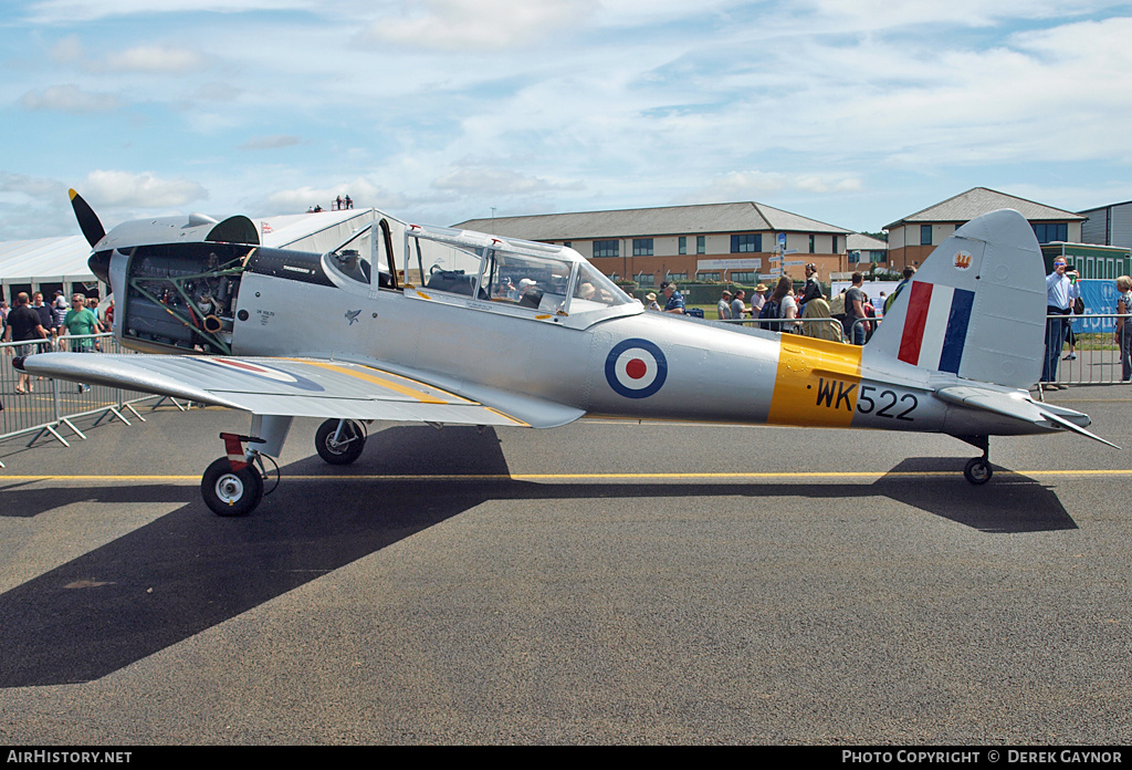 Aircraft Photo of G-BCOU / WK522 | De Havilland DHC-1 Chipmunk Mk22 | UK - Air Force | AirHistory.net #217671