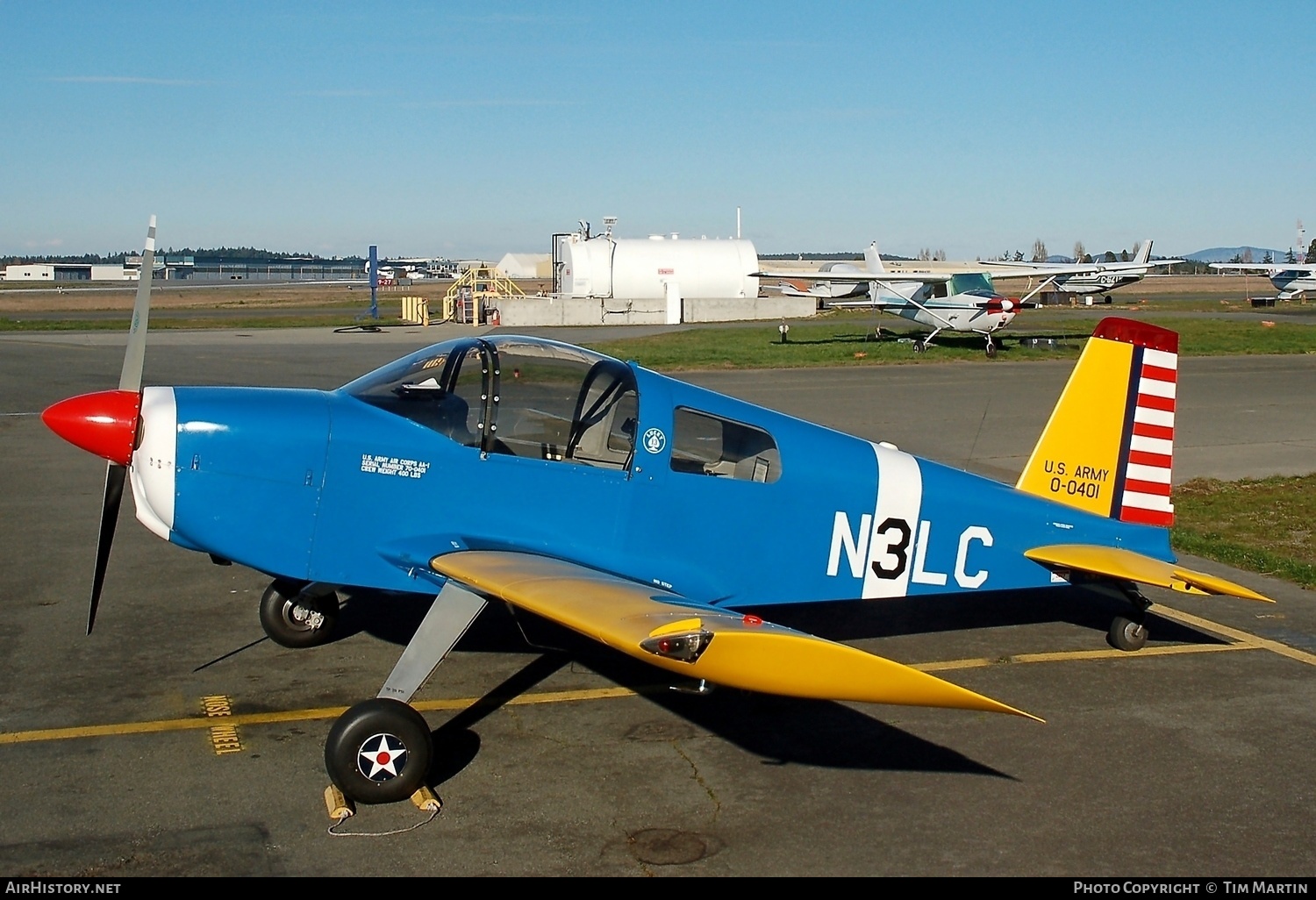 Aircraft Photo of N3LC / 70-0401 | American AA-1/TW Yankee | USA - Air Force | AirHistory.net #217715