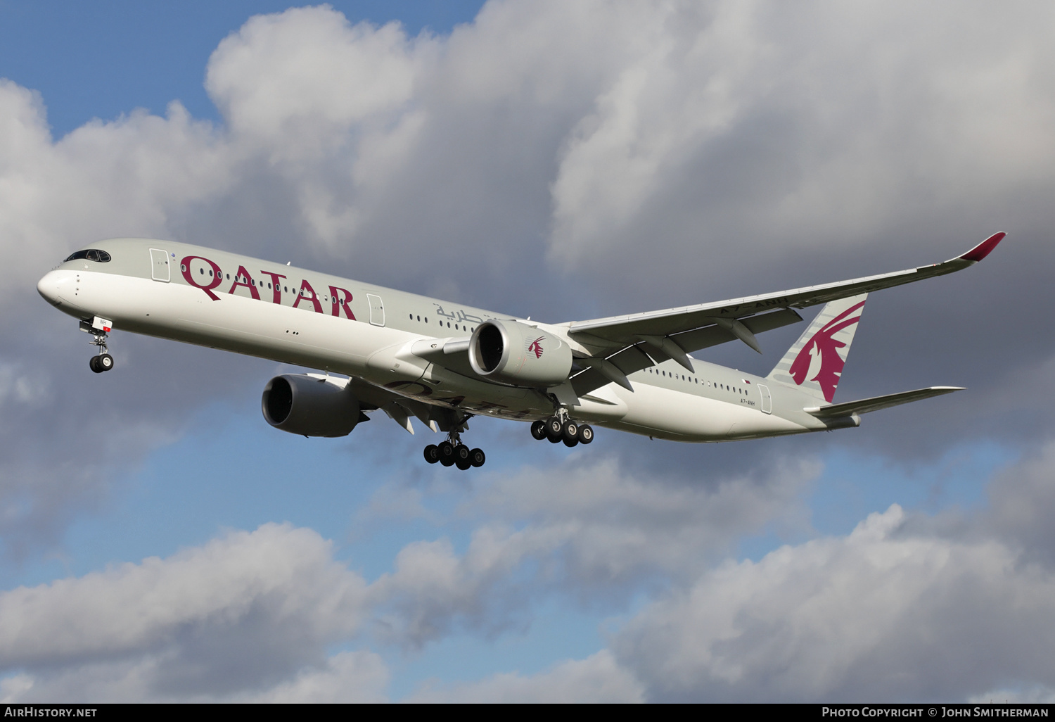 Aircraft Photo of A7-ANH | Airbus A350-1041 | Qatar Airways | AirHistory.net #217730