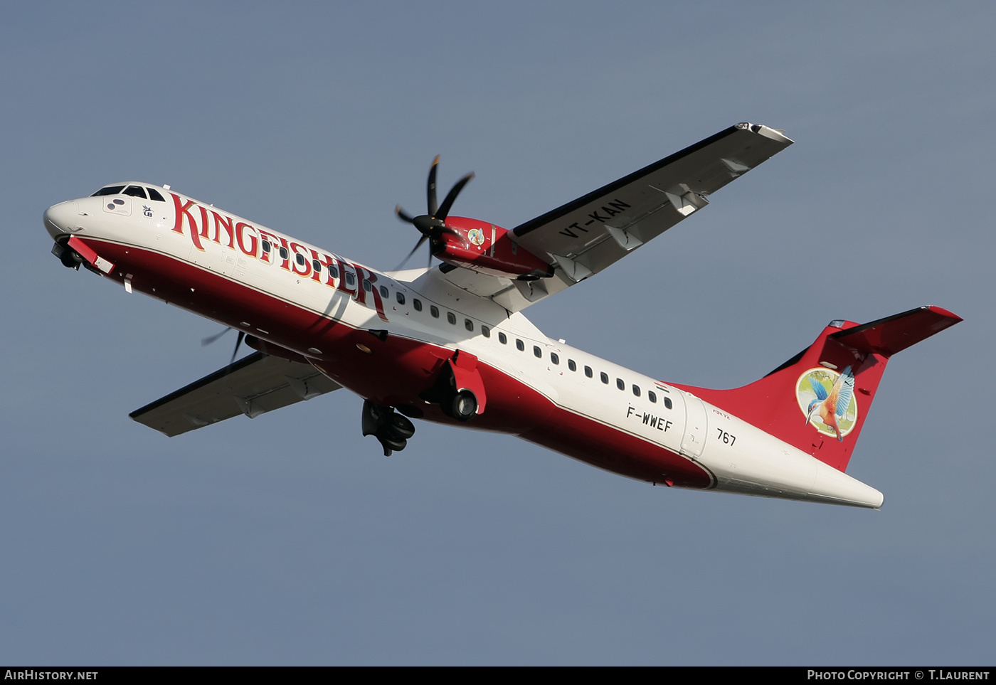 Aircraft Photo of F-WWEF | ATR ATR-72-500 (ATR-72-212A) | Kingfisher Airlines | AirHistory.net #217738