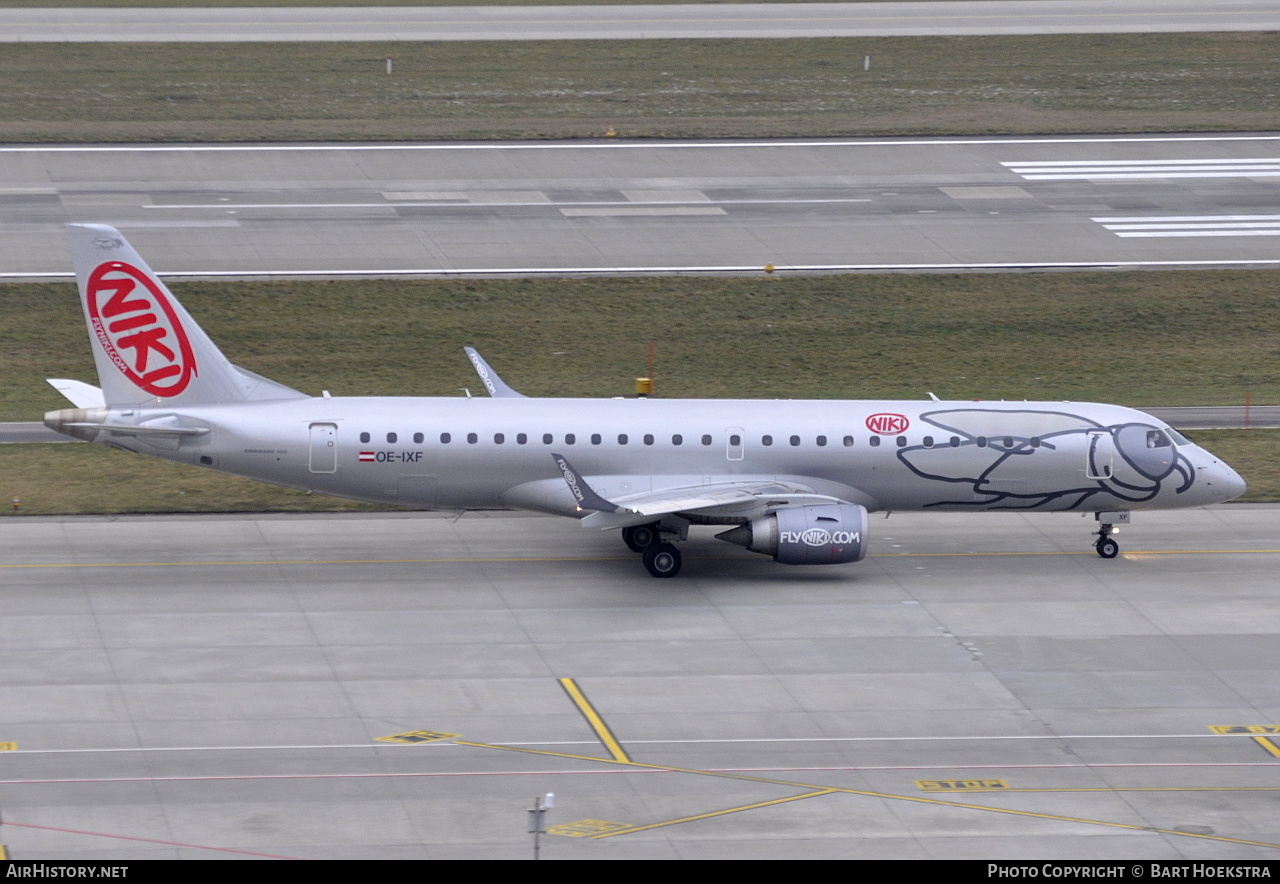 Aircraft Photo of OE-IXF | Embraer 190LR (ERJ-190-100LR) | Niki | AirHistory.net #217741