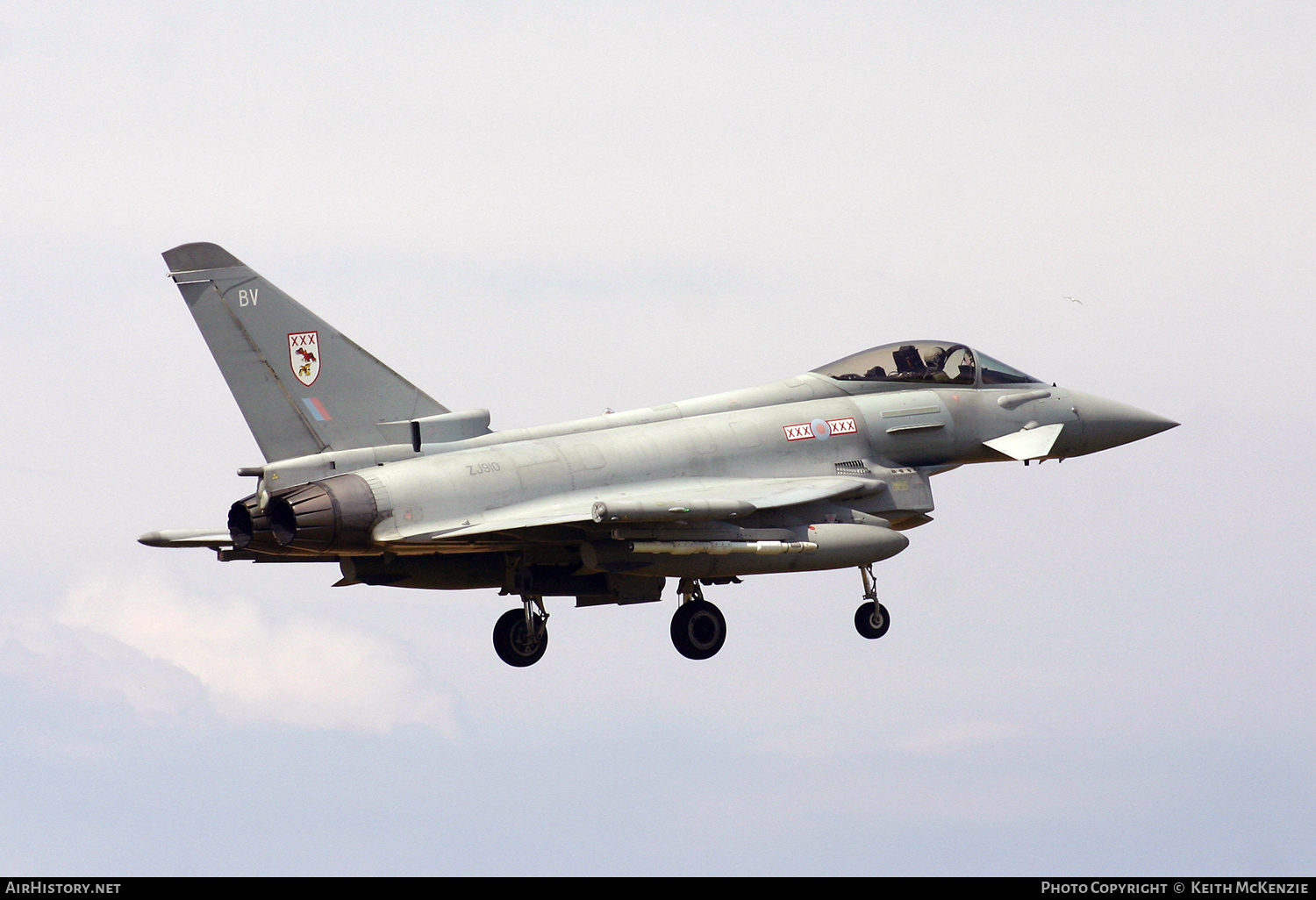 Aircraft Photo of ZJ910 | Eurofighter EF-2000 Typhoon FGR4 | UK - Air Force | AirHistory.net #217796