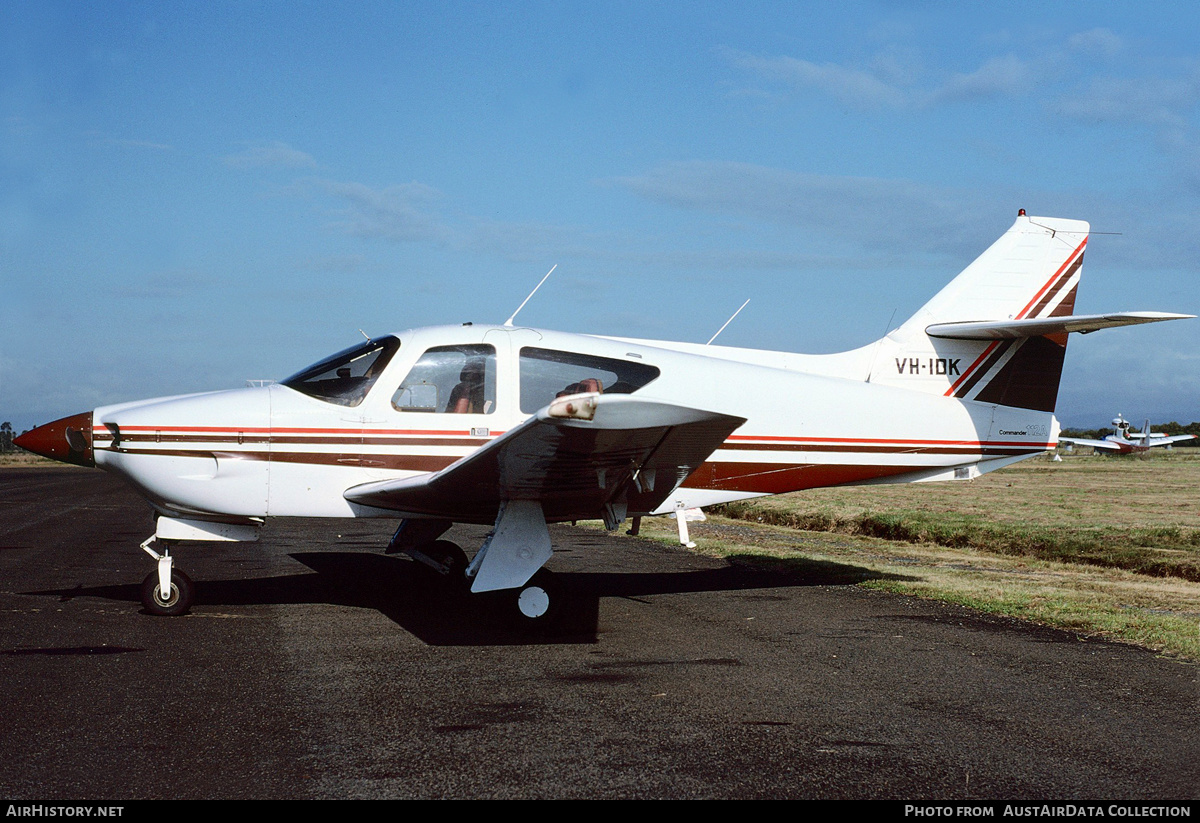 Aircraft Photo of VH-IDK | Rockwell Commander 112A | AirHistory.net #217819