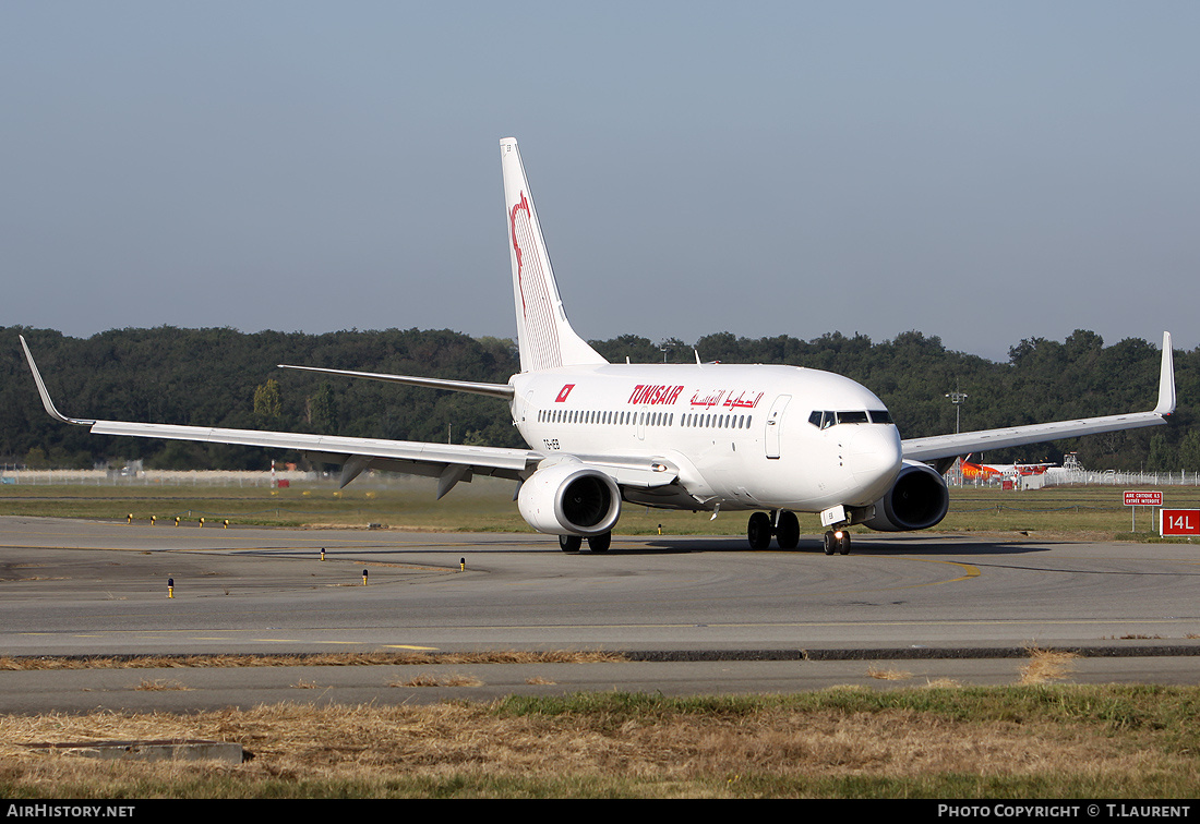 Aircraft Photo of TS-IEB | Boeing 737-7L9 | Tunisair | AirHistory.net #217839