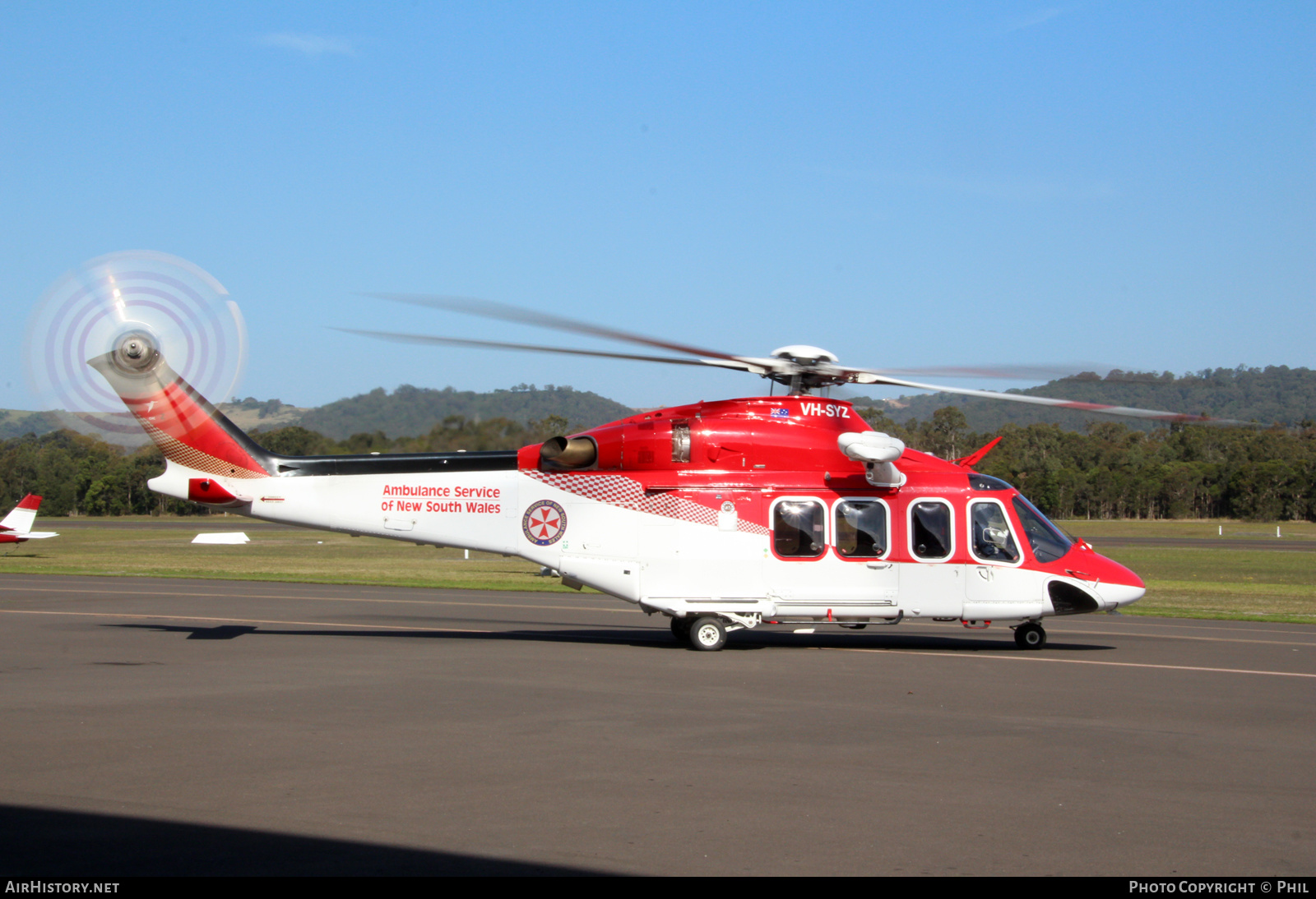 Aircraft Photo of VH-SYZ | AgustaWestland AW-139 | Ambulance Service Of New South Wales | AirHistory.net #217886