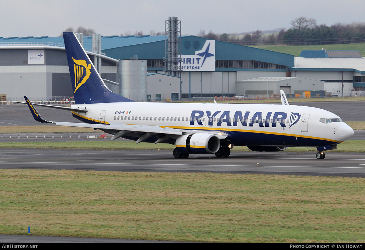 Aircraft Photo of EI-EMK | Boeing 737-8AS | Ryanair | AirHistory.net #217997