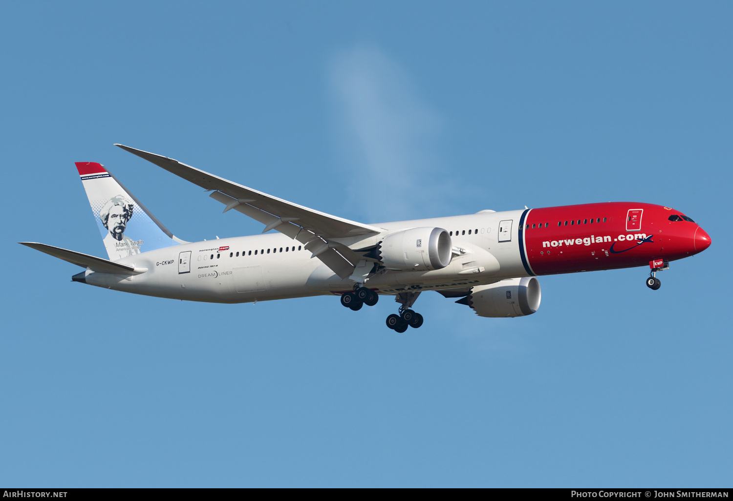 Aircraft Photo of G-CKWP | Boeing 787-9 Dreamliner | Norwegian | AirHistory.net #218025