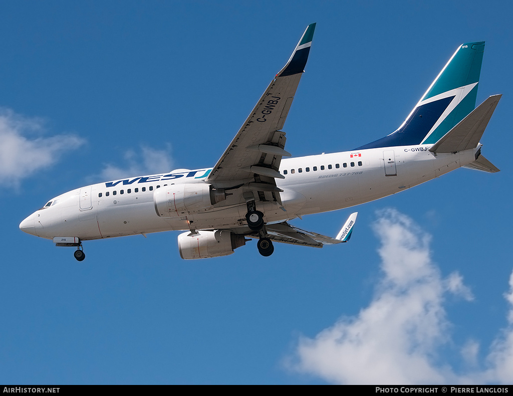 Aircraft Photo of C-GWBJ | Boeing 737-7CT | WestJet | AirHistory.net #218054