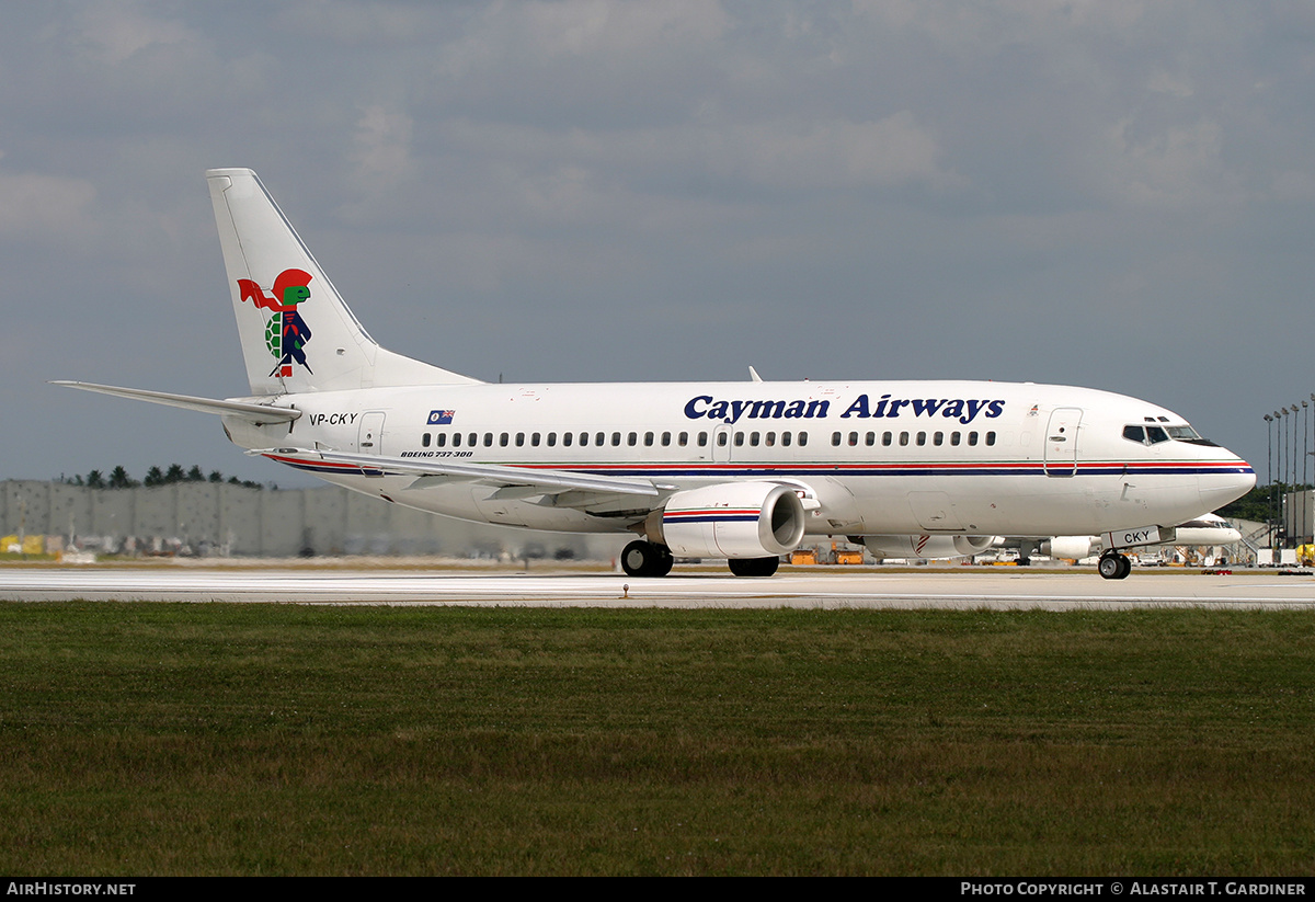 Aircraft Photo of VP-CKY | Boeing 737-3Q8 | Cayman Airways | AirHistory.net #218061