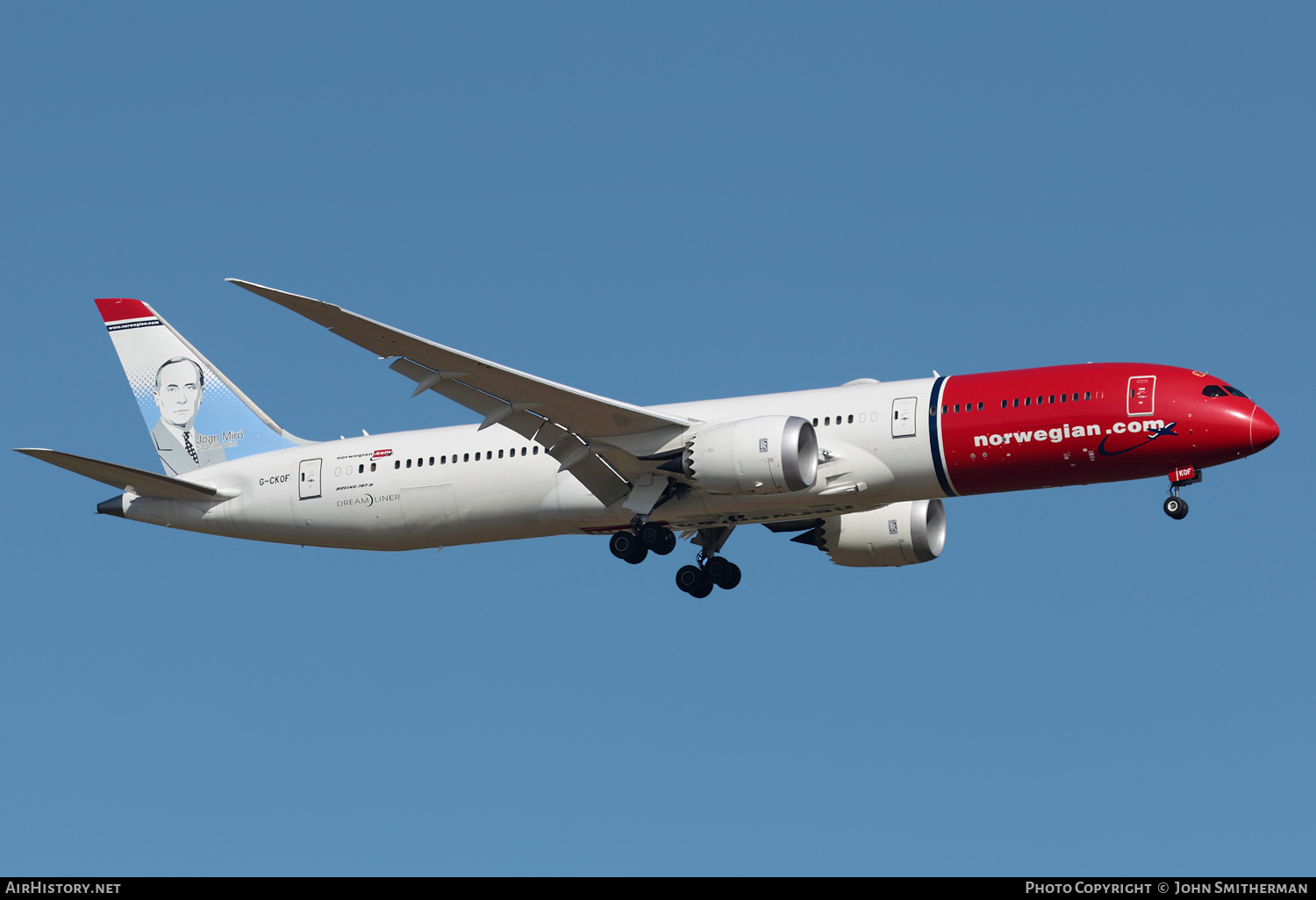 Aircraft Photo of G-CKOF | Boeing 787-9 Dreamliner | Norwegian | AirHistory.net #218086