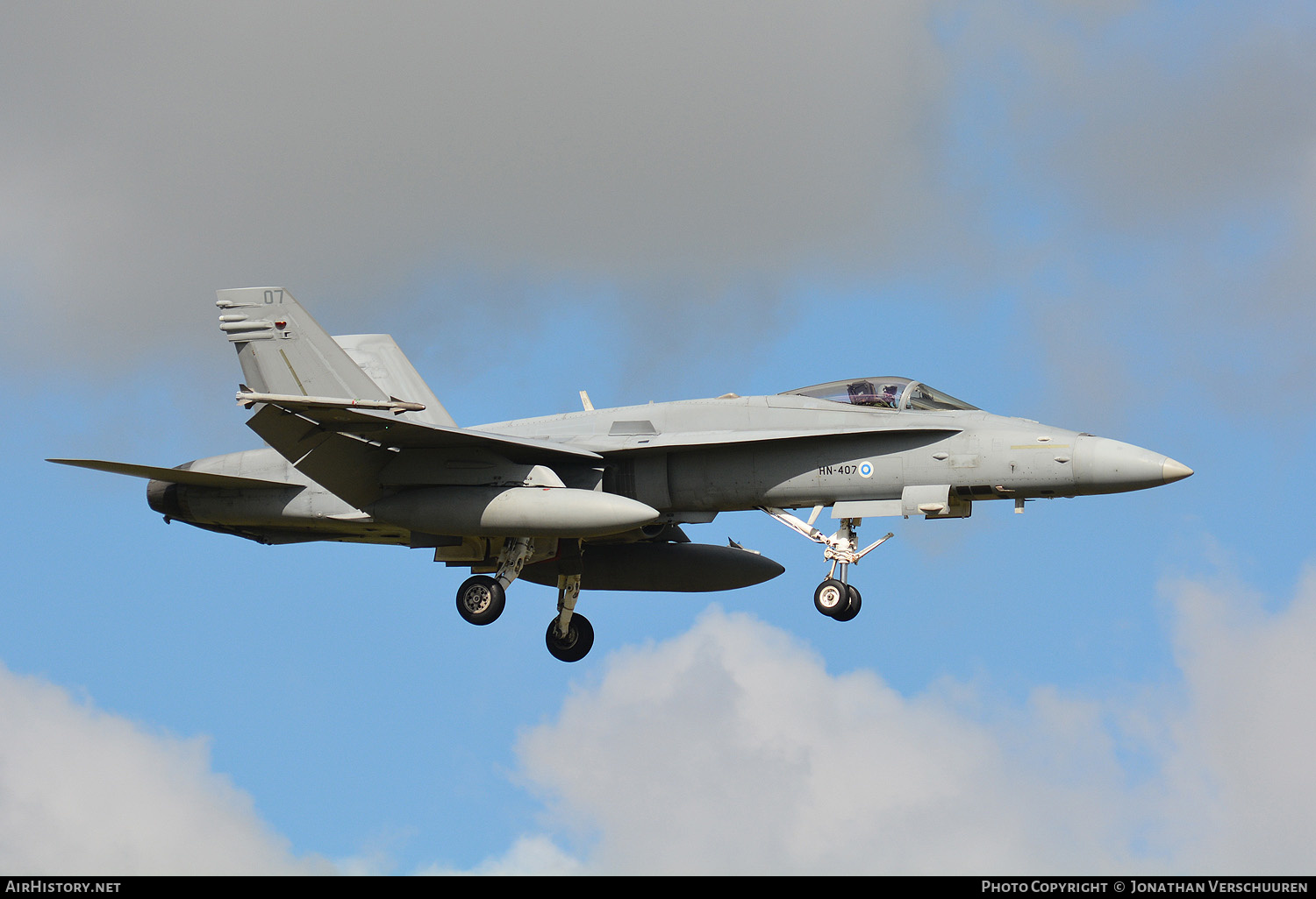 Aircraft Photo of HN-407 | McDonnell Douglas F/A-18C Hornet | Finland - Air Force | AirHistory.net #218118
