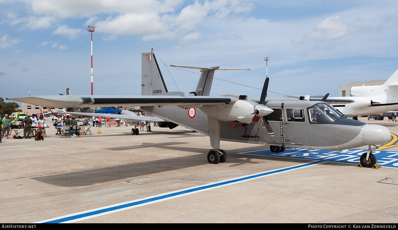 Aircraft Photo of AS9819 | Pilatus Britten-Norman BN-2B-26 Islander | Malta - Air Force | AirHistory.net #218130